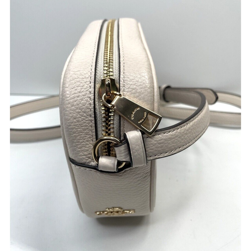 NWT COACH x DISNEY Mini Jamie 3 Villains Motif Leather Crossbody Bag Chalk/Gold - Picture 5 of 8